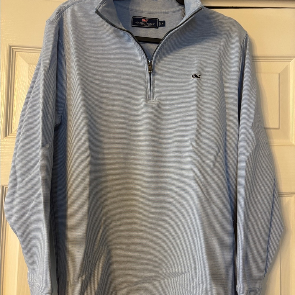 Light Blue Quarter-Zip Pullover - image 1